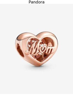Authentic Thank You Mom Heart Charm